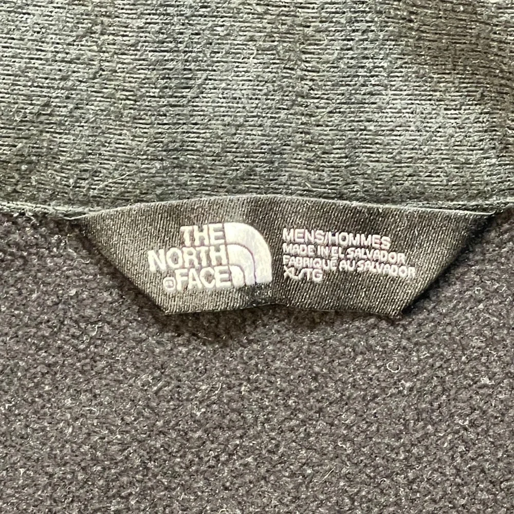 The North Face Mens Black Quarter Zip Fleece Lined Pullover Jacket XL